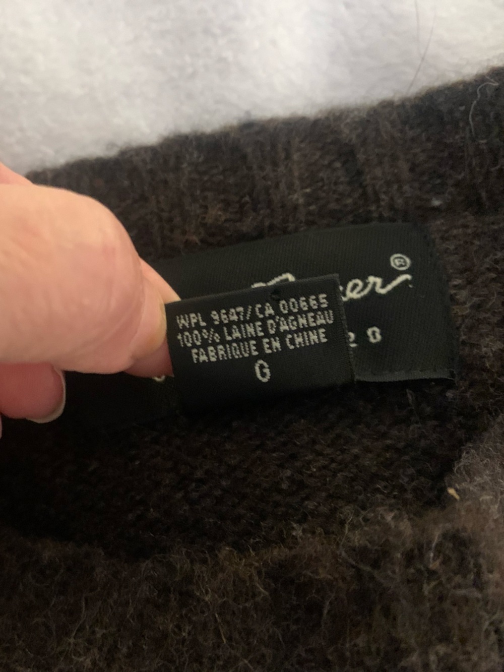 Eddie Bauer Vintage 90s y2k 100% Lambswool Argyle SweaterSize L - Picture 11 of 16